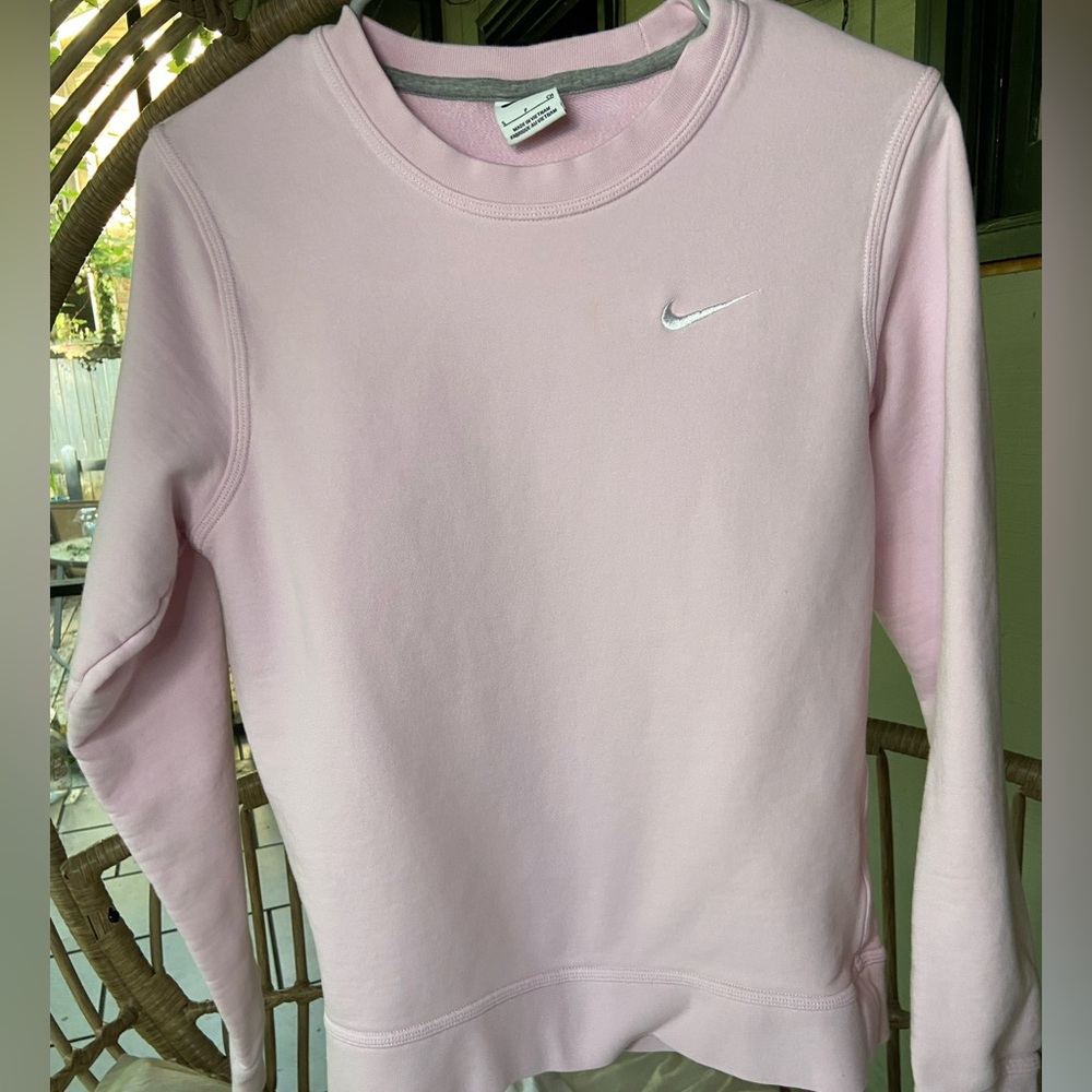 Nike Pink Crewneck with Gray Trim